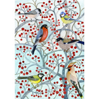 winter bird pattern 