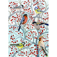 winter bird pattern 