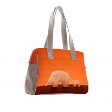 Сумка на плечо BAG5 «Слоны оранжевые»