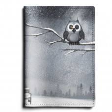 Обложка для паспорта, PAS1 «Owl & bird»