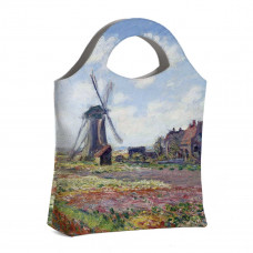 Сумка тоут BAG4 «Claude Monet Tulip Field and windmill»