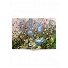 Обложка для автодокументов, AUT2 «Бабочки над цветами и травами»