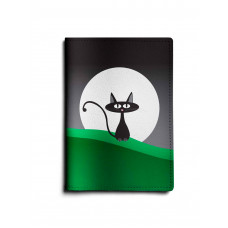 Обложка для паспорта, PAS1 «Кот с луной»