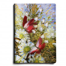 Обложка для паспорта, PAS1 «Бабочки и цветы»