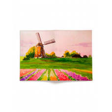 Обложка для автодокументов, AUT2 «Поля тюльпанов Голландия»