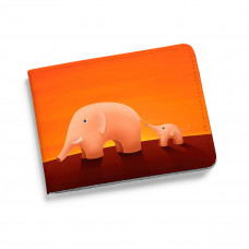 Кошелек мини, PRS2 «Слоны оранжевые»