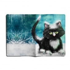 Обложка для автодокументов, AUT1 «Snow cat»