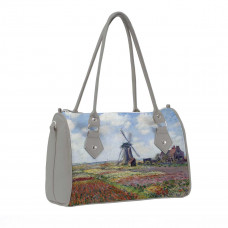 Сумка на руку BG13 «Claude Monet Tulip Field and windmill»