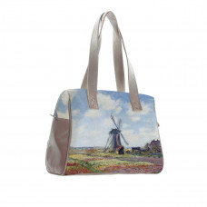 Сумка на плечо BAG5 «Claude Monet Tulip Field and windmill»
