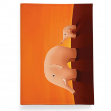 Обложка для паспорта, PAS2 «Слоны оранжевые»