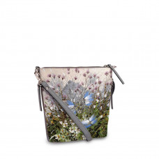 Сумка кросс-боди BAG8 «Бабочки над цветами и травами»