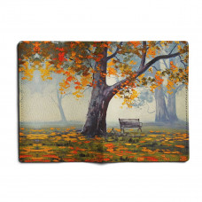 Обложка для автодокументов, AUT1 «Autumn bench»