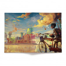 Обложка для автодокументов, AUT2 «Мальчик и велосипед»