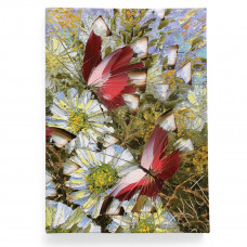 Обложка для паспорта, PAS2 «Бабочки и цветы»