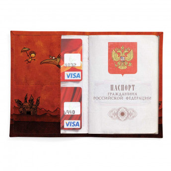 Обложка для паспорта, PAS2 «Барышня и дракон»