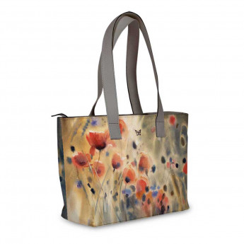 Сумка тоут, BAG2 «Flowers poppies»