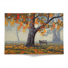Обложка для автодокументов, AUT2 «Autumn bench»