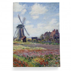 Обложка для автодокументов, AUT2 «Claude Monet Tulip Field and windmill»