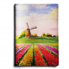 Обложка для автодокументов, AUT1 «Поля тюльпанов Голландия»