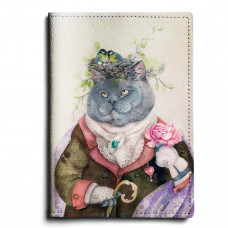 Обложка для паспорта, PAS1 «Кот с душой поэта»