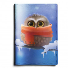 Обложка для автодокументов, AUT1 «Owl in scarf»