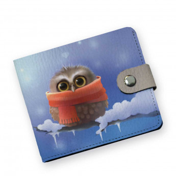 Кошелек мини PRS8 «Owl in scarf»