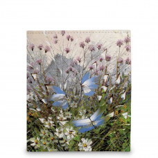 Кошелек мини PR17 «Бабочки над цветами и травами»