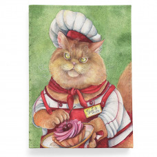 Обложка для паспорта, PAS2 «Кот-шеф-повар»