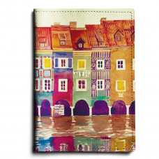 Обложка для паспорта, PAS1 «The city watercolor»