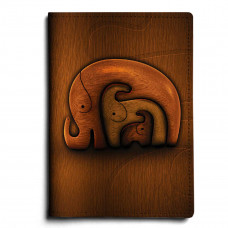Обложка для автодокументов, AUT1 «Деревянные слоны»