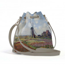 Сумка на плечо BG16 «Claude Monet Tulip Field and windmill»