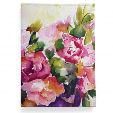 Обложка для автодокументов, AUT2 «Watercolor flowers in vase»