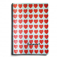 Обложка для паспорта, PAS1 «Сердечки»