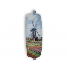 Ключница на молнии, KEY4 «Claude Monet Tulip Field and windmill»