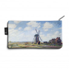 Косметичка small KOS1 «Claude Monet Tulip Field and windmill»