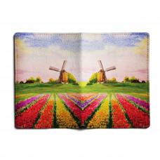 Обложка для паспорта, PAS1 «Поля тюльпанов Голландия»