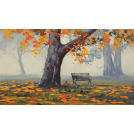 Autumn bench